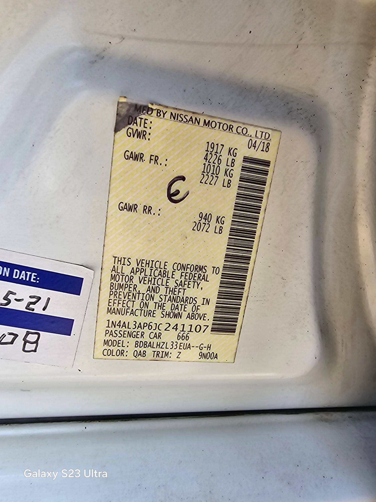 NISSAN ALTIMA 2018 - Marhaba Auction Used Cars - Image 9