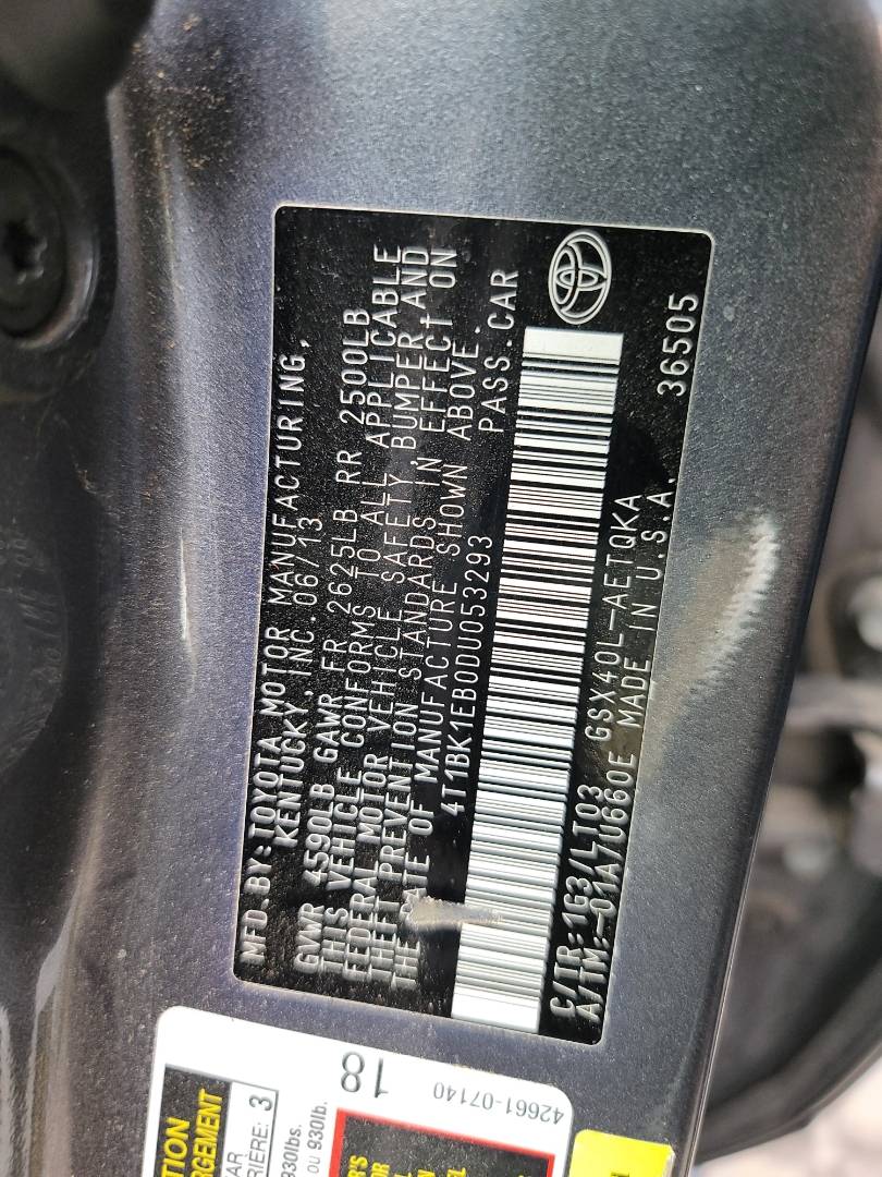 2013 TOYOTA AVALON — 279929 KM — Lot DU053293 — Main - Marhaba Auctions Used Cars - Image 11