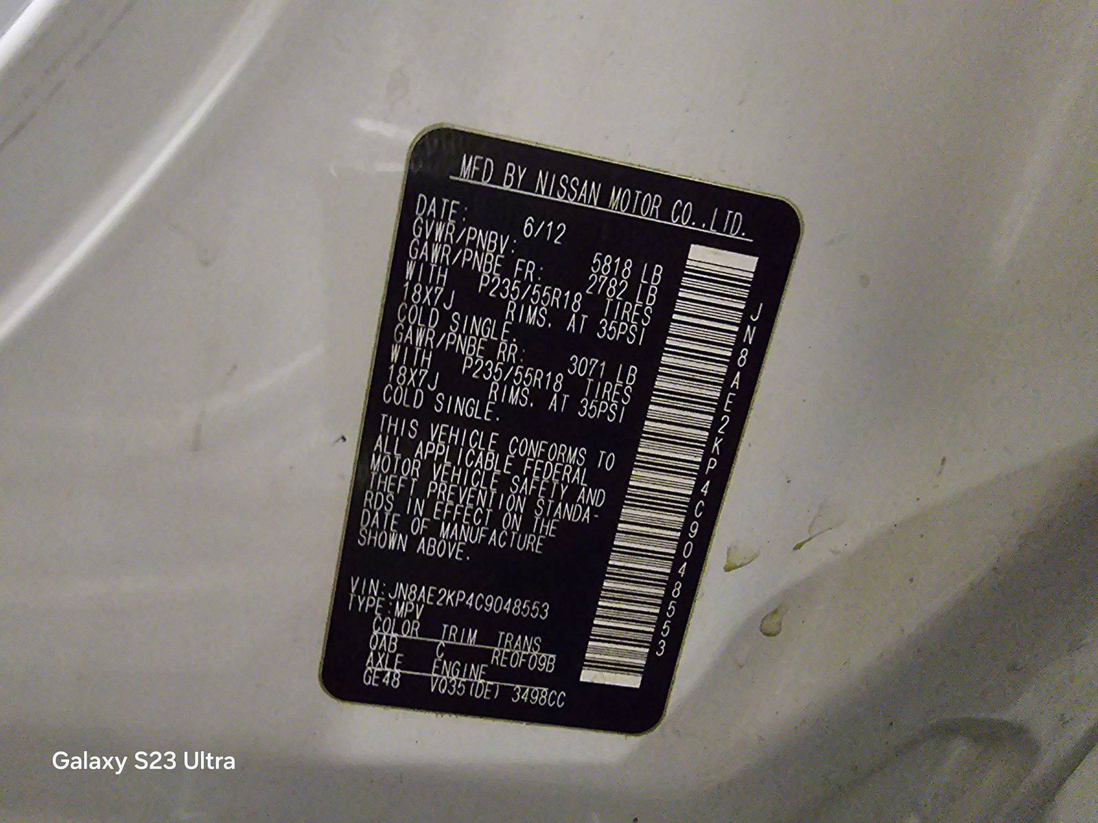 NISSAN QUEST 2012 - Marhaba Auction Used Cars - Image 9