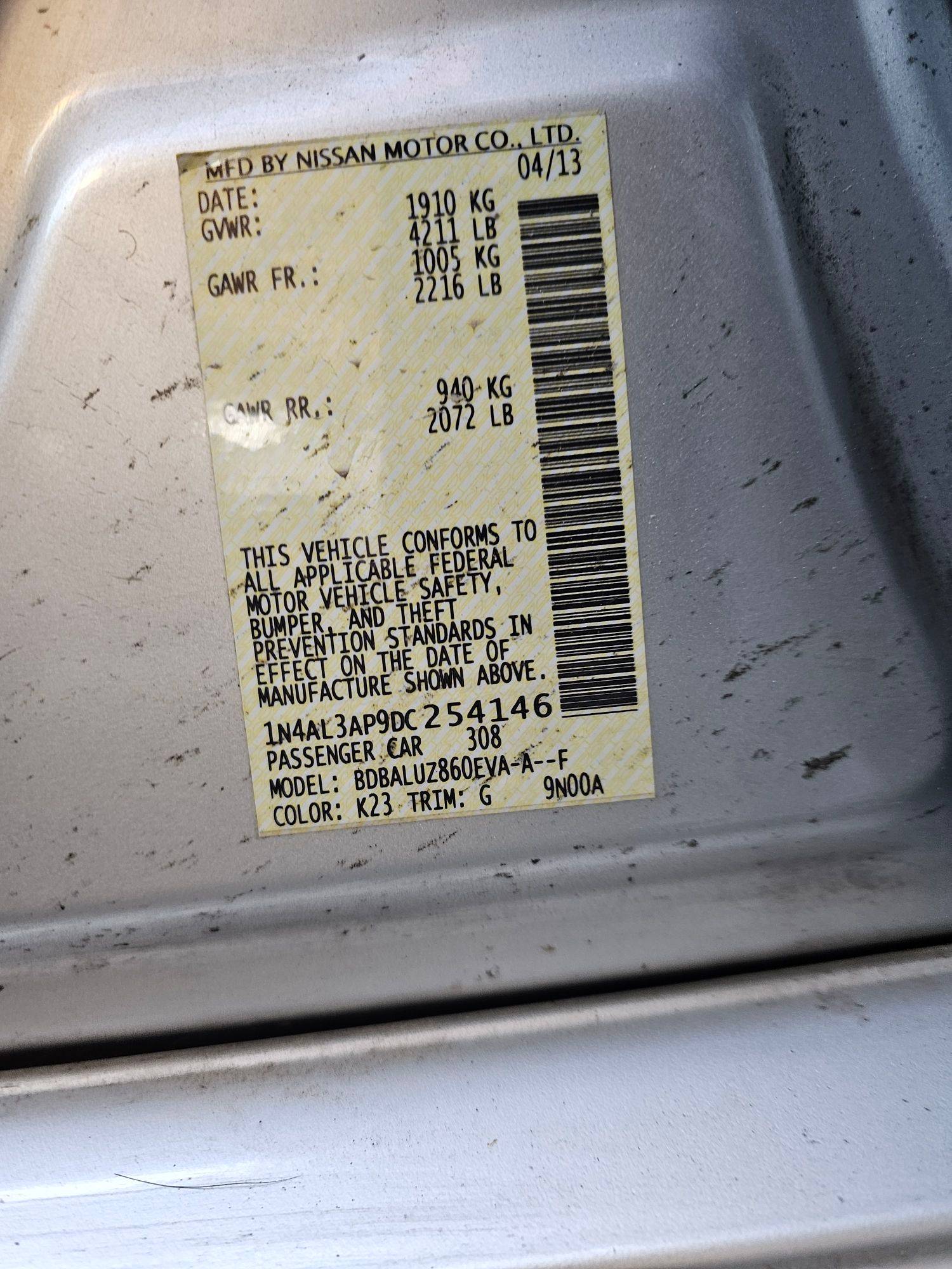 NISSAN ALTIMA 2013 - Marhaba Auction Used Cars - Image 7