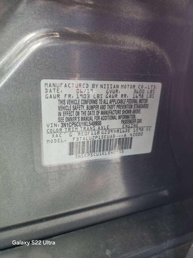 2019 NISSAN KICKS — 49582 Miles — Lot 48991564 — Souq - Marhaba Auctions Used Cars - Image 5