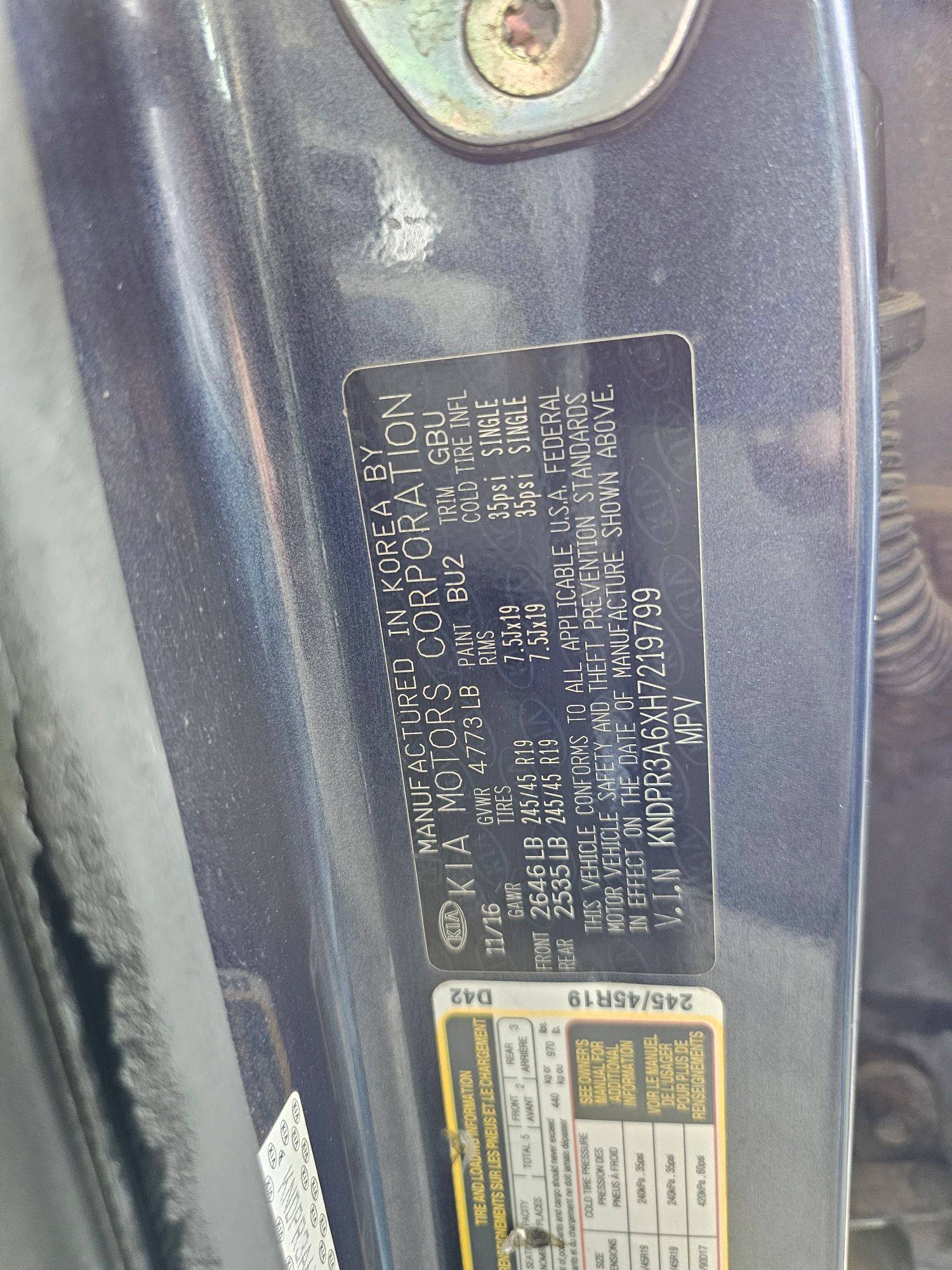 KIA SPORTAGE 2017 - Marhaba Auction Used Cars - Image 9