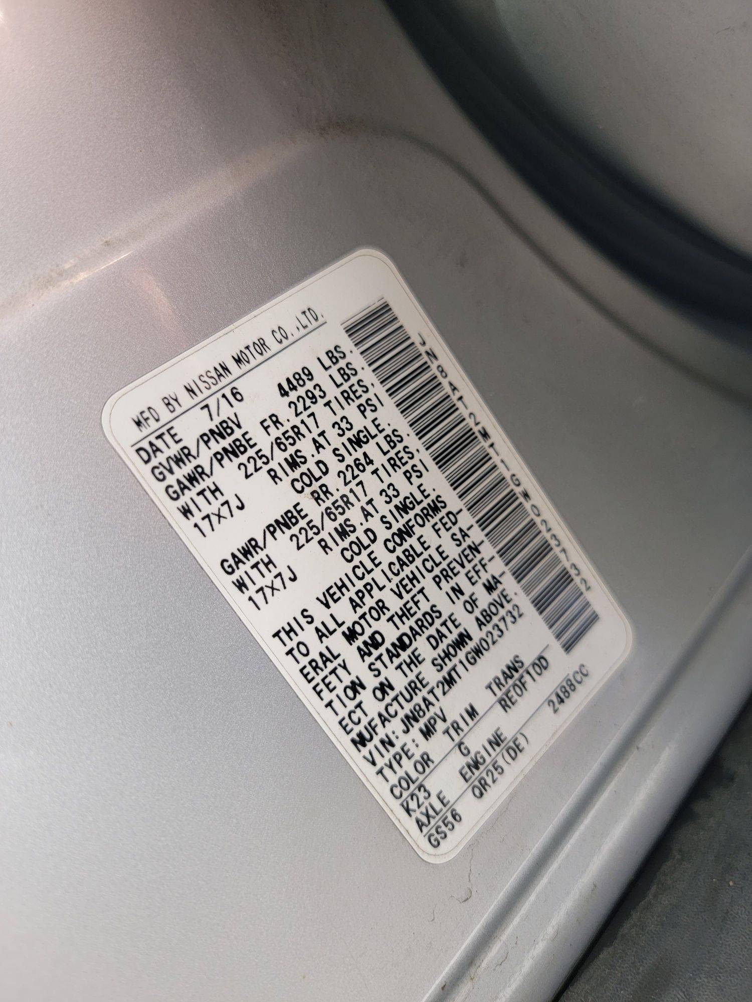 NISSAN ROGUE 2016 - Marhaba Auction Used Cars - Image 8