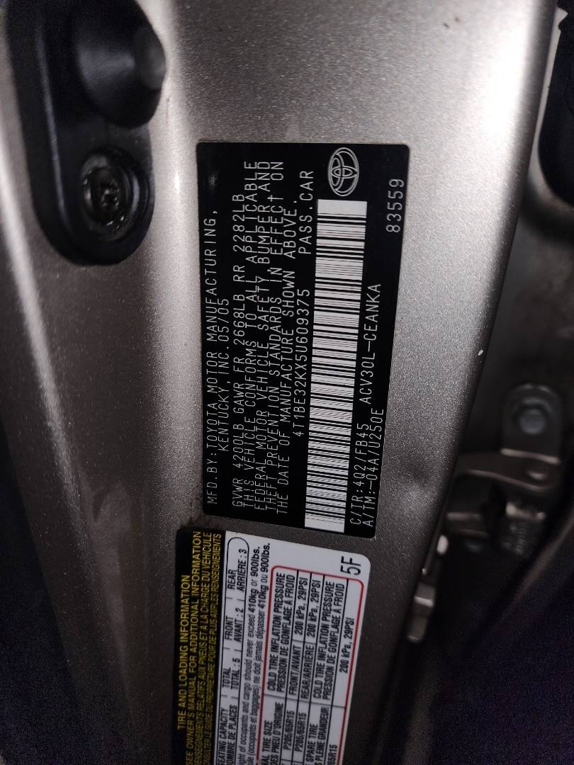 2005 TOYOTA CAMRY — 146832 Miles — Lot 66397433 - Marhaba Auctions Used Cars - Image 3