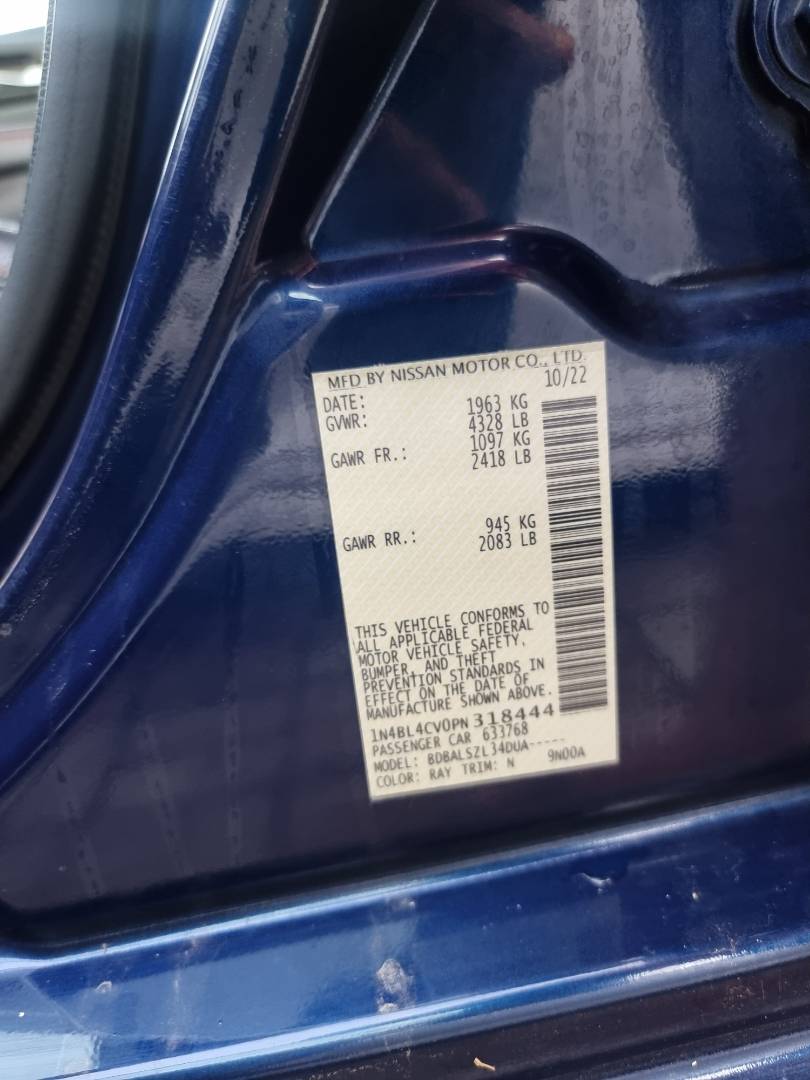 2023 NISSAN ALTIMA — 43482 Miles — Lot PN318444 — Al Surrah - Marhaba Auctions Used Cars - Image 11