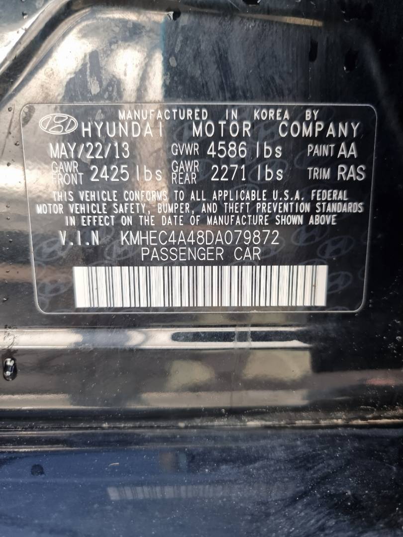 2013 HYUNDAI SONATA — 208668 Miles — Lot 215487 — Ind. 12 - Marhaba Auctions Used Cars - Image 10