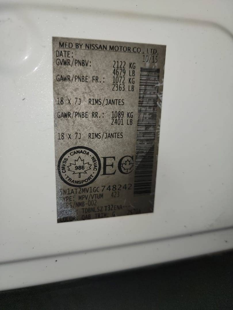 NISSAN ROGUE 2016 - Marhaba Auction Used Cars - Image 10