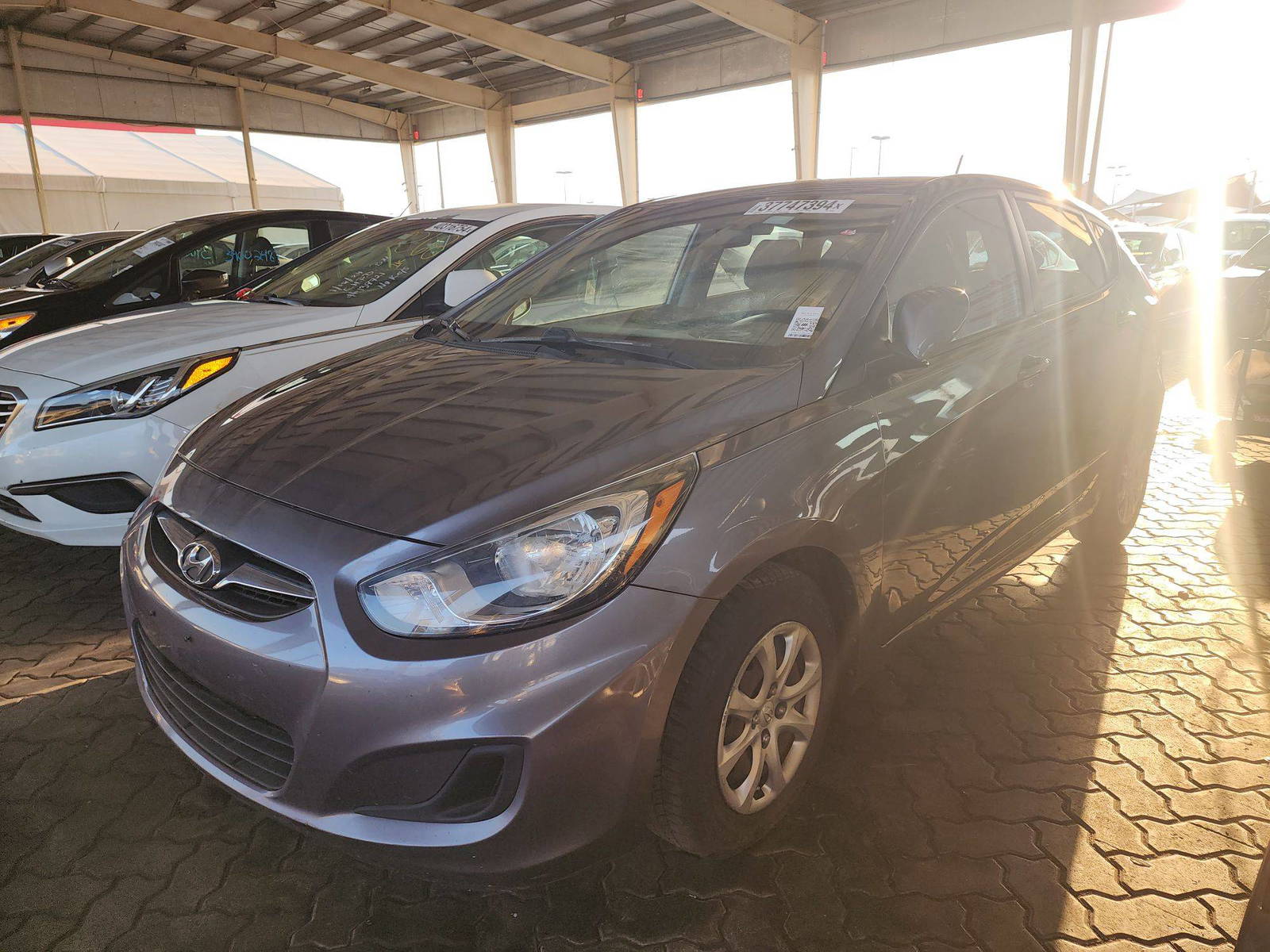2013 HYUNDAI ACCENT — 104830 Miles — Lot 22647 — Souq - Marhaba Auctions Used Cars - Image 3