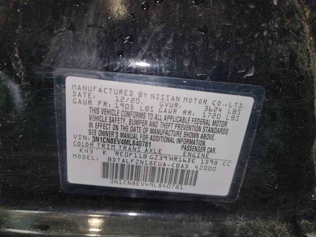 2021 NISSAN VERSA — 64328 Miles — Lot 840781 - Marhaba Auctions Used Cars - Image 10