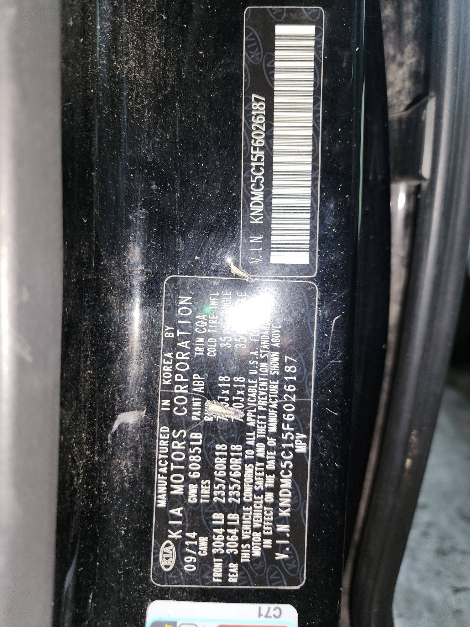 KIA SEDONA 2015 - Marhaba Auction Used Cars - Image 10