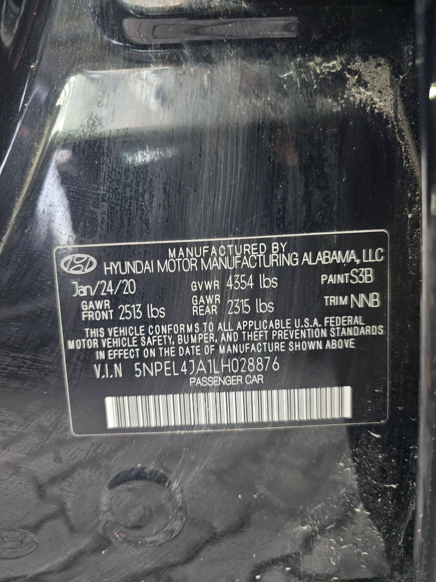 2020 HYUNDAI SONATA — 83332 Miles — Lot A1LH028876 — Souq - Marhaba Auctions Used Cars - Image 9
