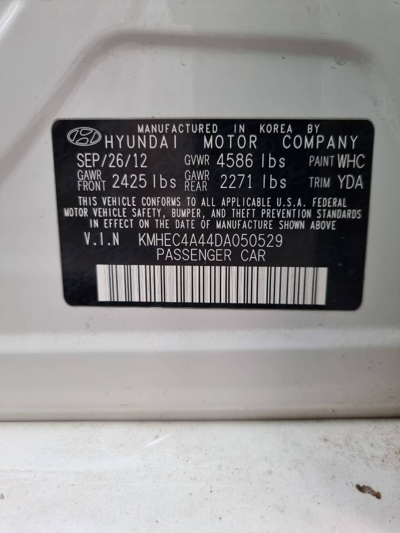 2013 HYUNDAI SONATA — 186092 Miles — Lot 50529 — Souq - Marhaba Auctions Used Cars - Image 8