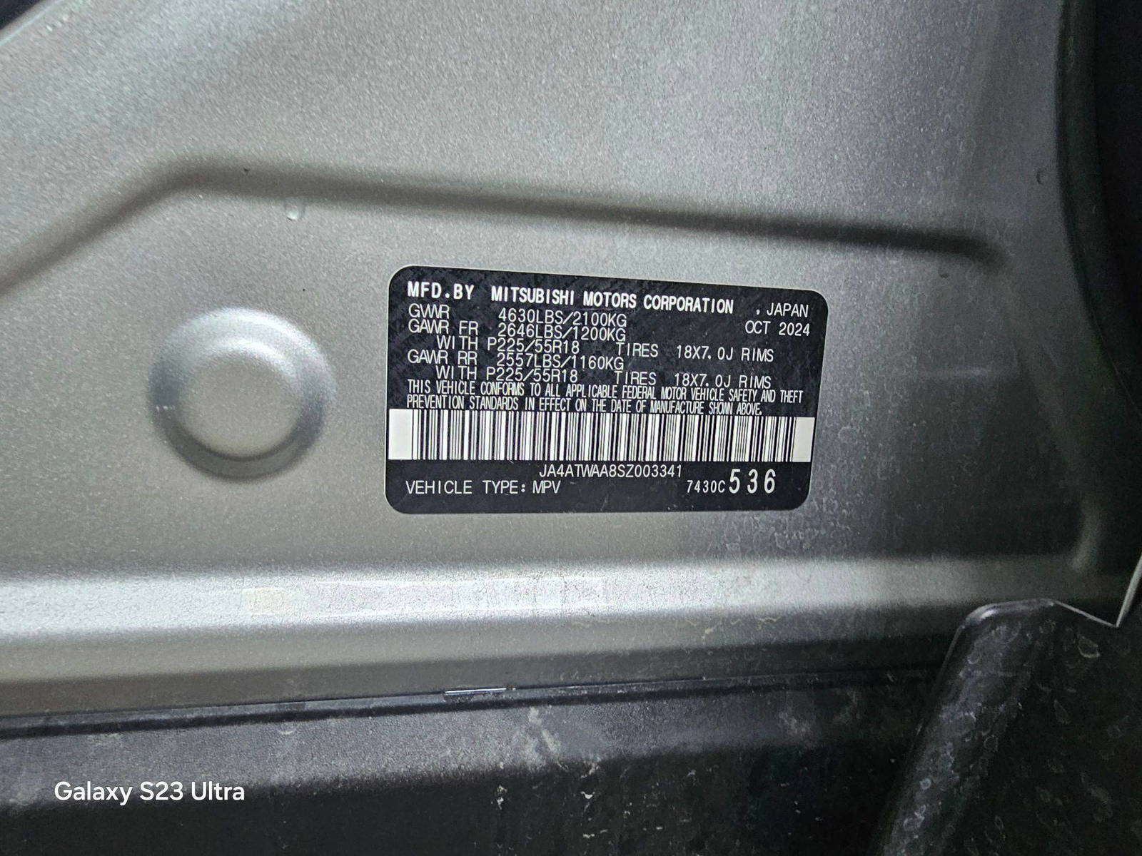 MITSUBISHI Eclipse Cross ES 2025 - Marhaba Auction Used Cars - Image 9