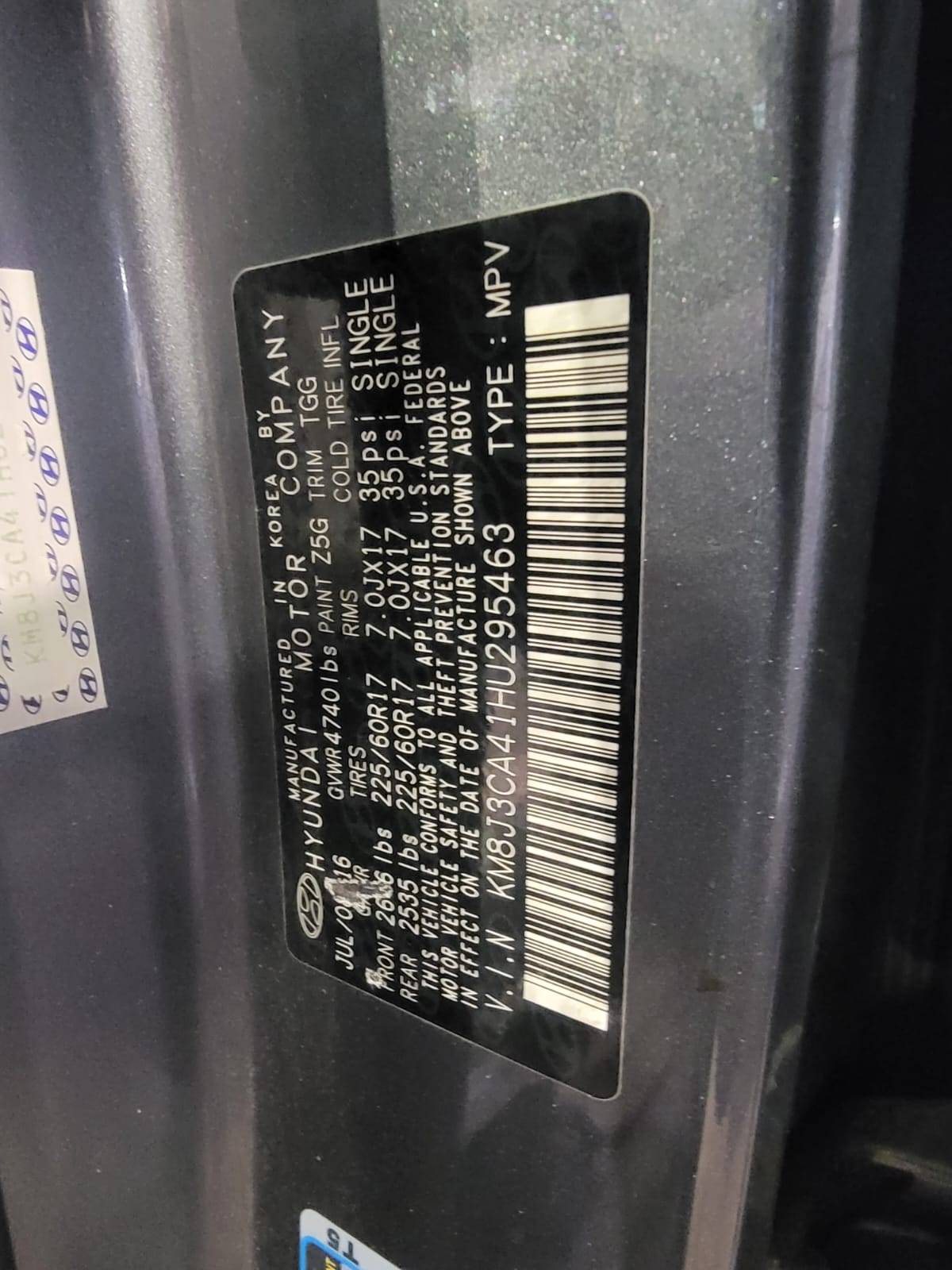 HYUNDAI TUCSON 2017 - Marhaba Auction Used Cars - Image 11