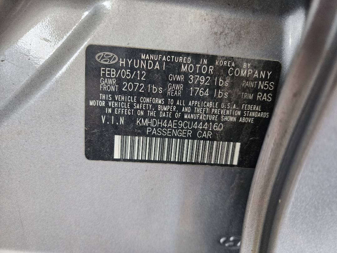 2012 HYUNDAI ELANTRA — 109838 KM — Lot 82832803 - Marhaba Auctions Used Cars - Image 3