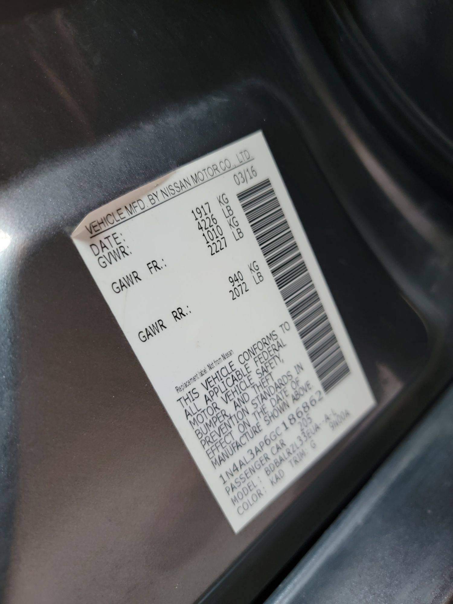 NISSAN ALTIMA 2016 - Marhaba Auction Used Cars - Image 10