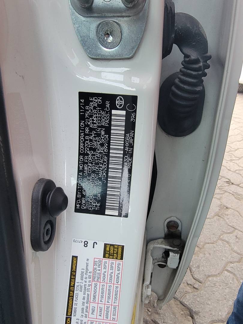 2015 TOYOTA PRIUS — 152137 Miles — Lot 6F1899104 — Main - Marhaba Auctions Used Cars - Image 8