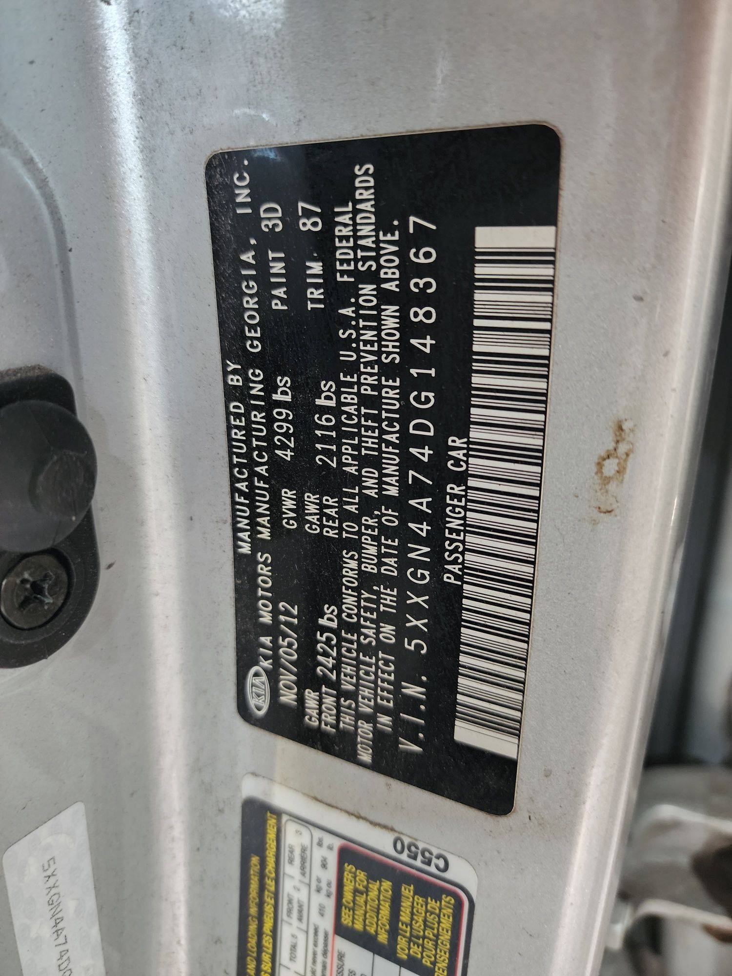 KIA OPTIMA 2013 - Marhaba Auction Used Cars - Image 11