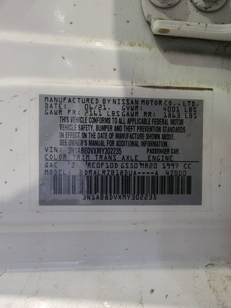 2021 NISSAN SENTRA — 8053 Miles — Lot MY302235 — Main - Marhaba Auctions Used Cars - Image 10