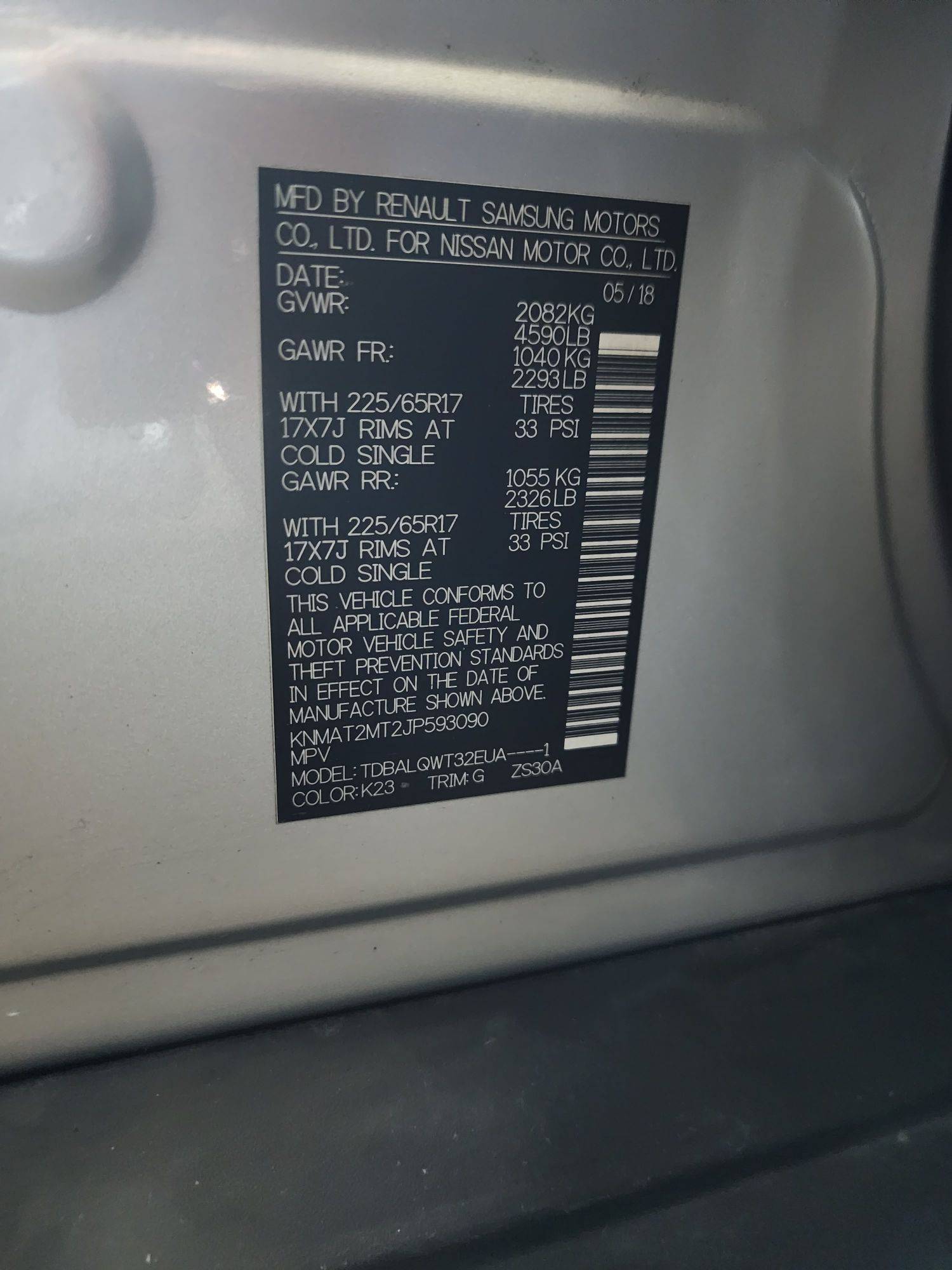 NISSAN ROGUE 2018 - Marhaba Auction Used Cars - Image 8