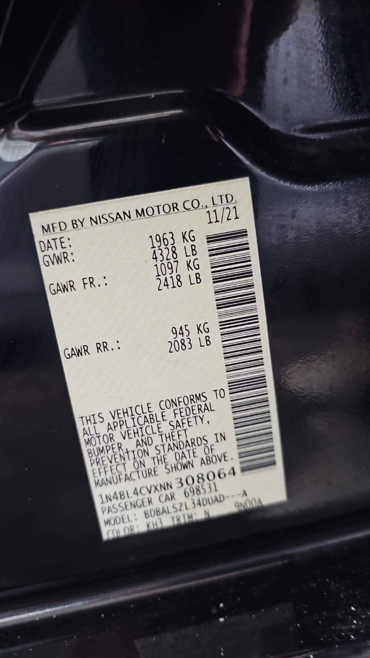 2022 NISSAN ALTIMA — 33050 Miles — Lot NN308064 — Souq - Marhaba Auctions Used Cars - Image 4