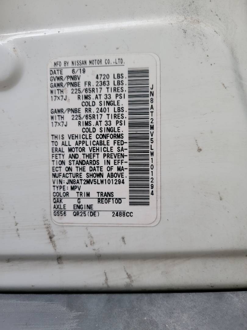 2020 NISSAN ROGUE — 86290 Miles — Lot LW101294 — Main - Marhaba Auctions Used Cars - Image 9