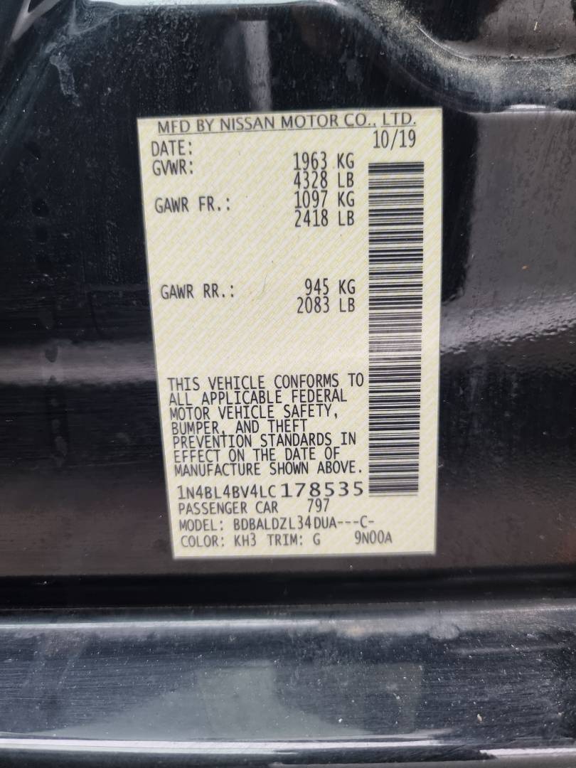 2020 NISSAN ALTIMA — 85385 Miles — Lot C178535 — Ind. 12 - Marhaba Auctions Used Cars - Image 8