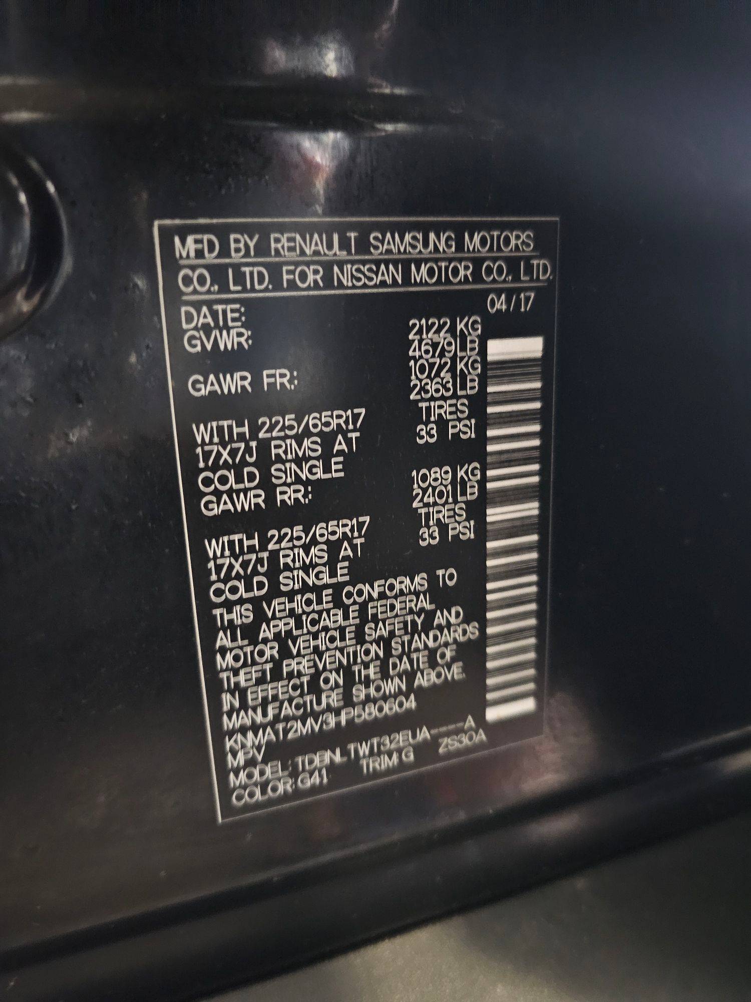 NISSAN ROGUE 2017 - Marhaba Auction Used Cars - Image 10