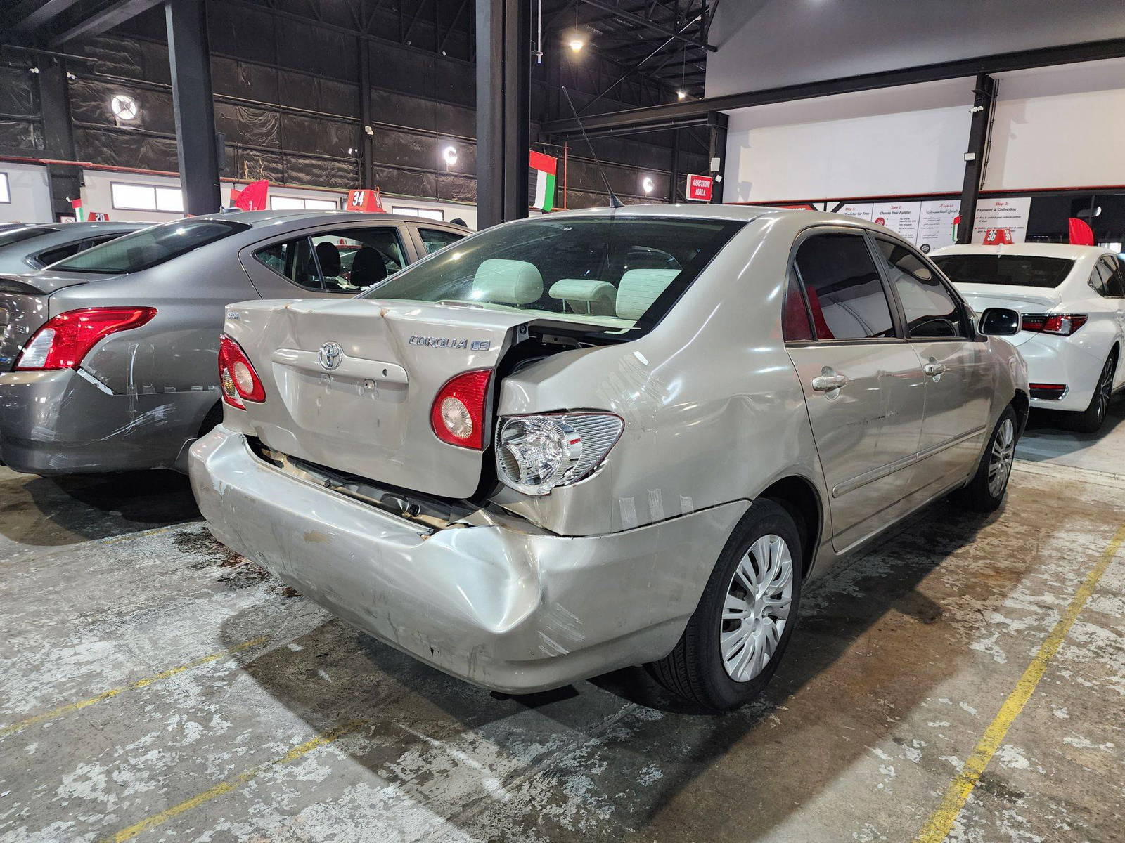 2008 TOYOTA COROLLA — 162987 Miles — Lot 59998554 — Al Quoz - Marhaba Auctions Used Cars - Image 4