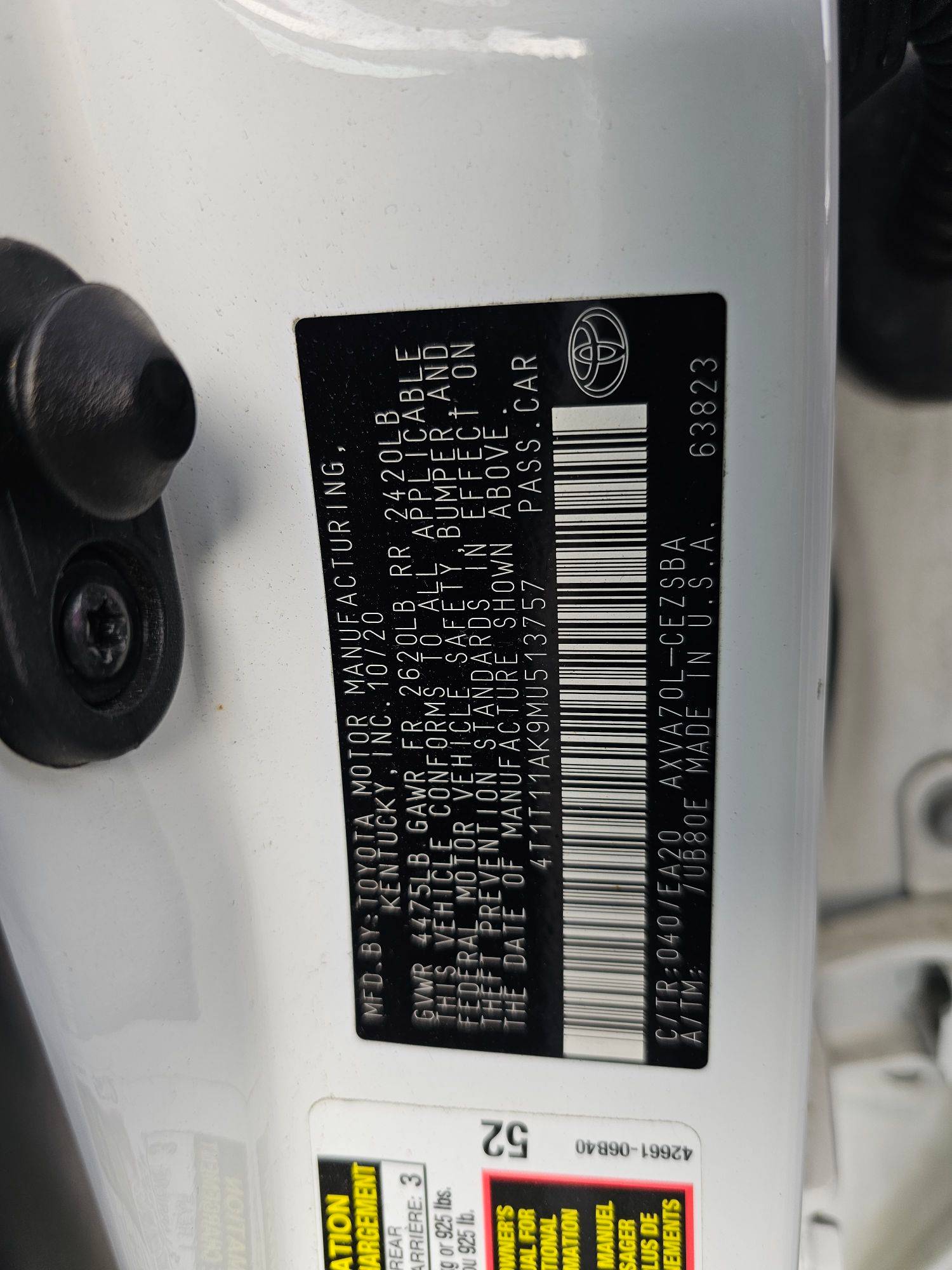 TOYOTA CAMRY 2021 - Marhaba Auction Used Cars - Image 9