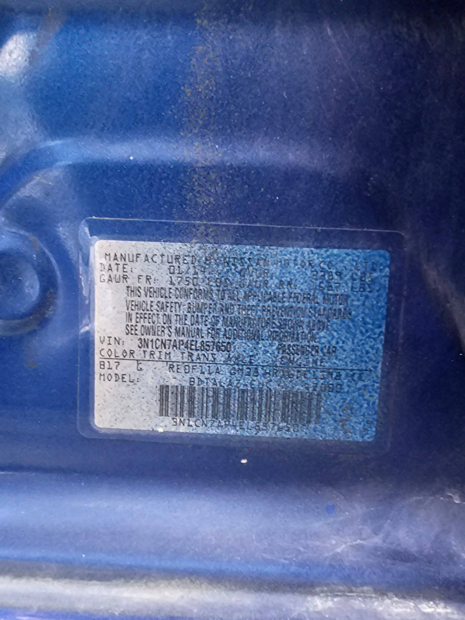 NISSAN VERSA 2014 - Marhaba Auction Used Cars - Image 8