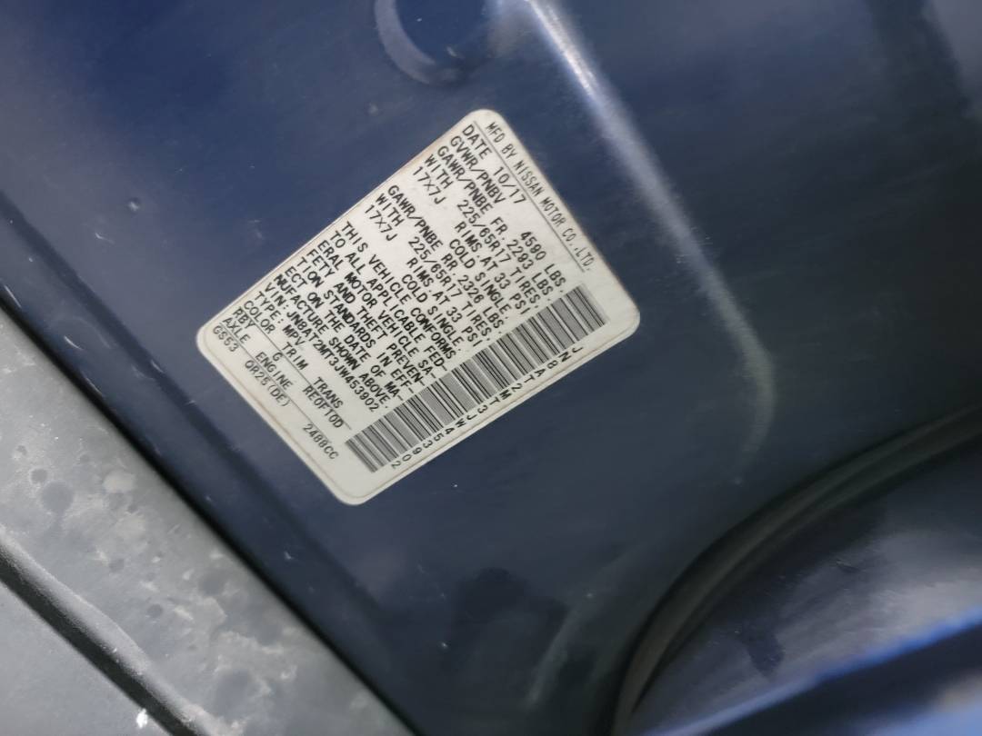 2018 NISSAN ROGUE — 222045 Miles — Lot JW453902 — Main - Marhaba Auctions Used Cars - Image 9