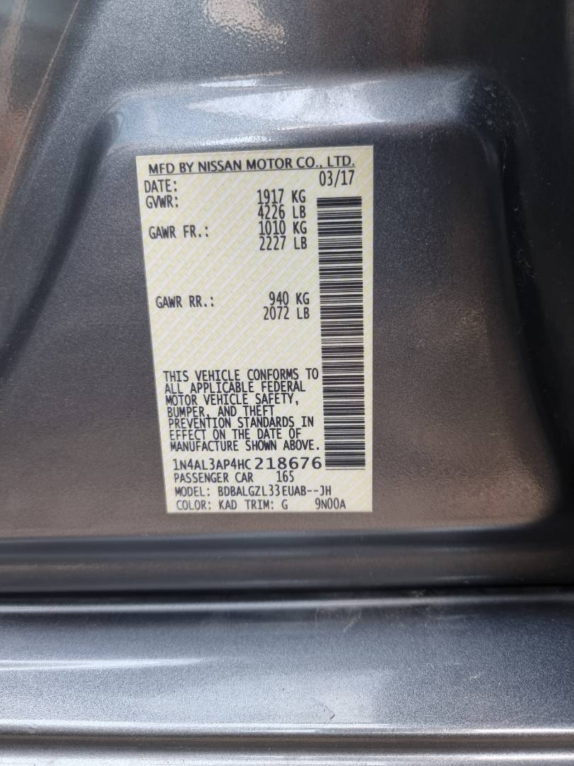 2017 NISSAN ALTIMA — 137649 Miles — Lot 4HC218676 — Souq - Marhaba Auctions Used Cars - Image 18