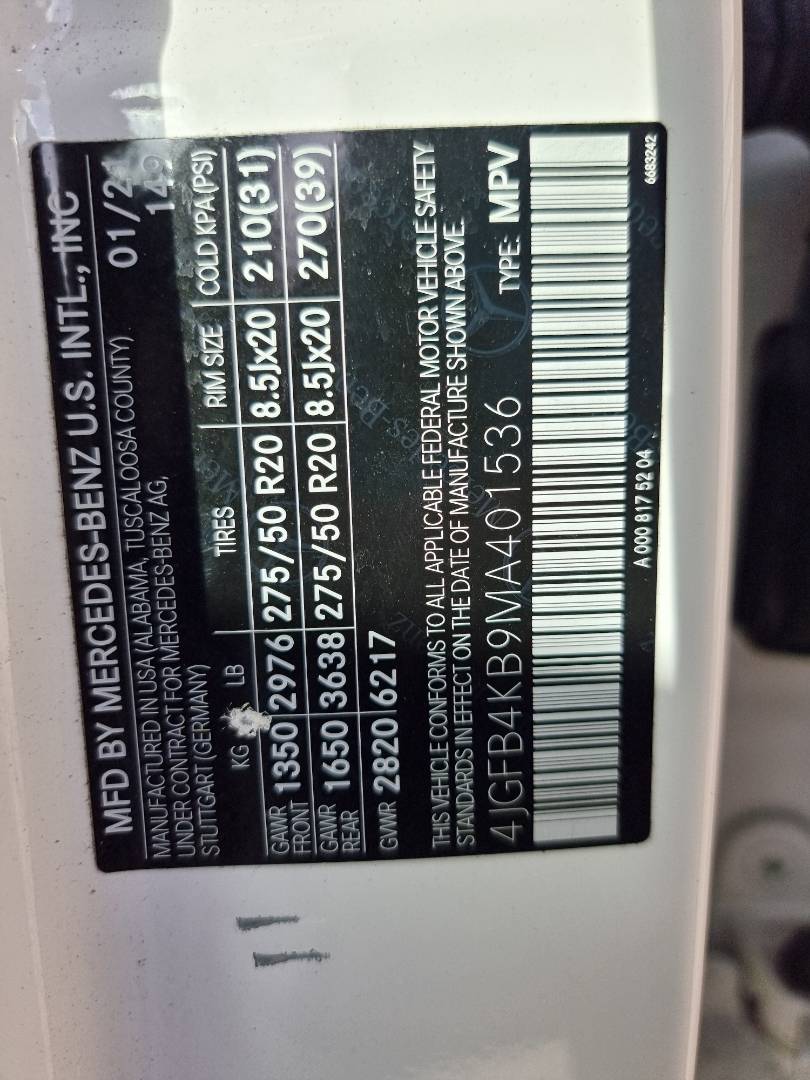 MERCEDES BENZ GLE 350 2021 - Marhaba Auction Used Cars - Image 9