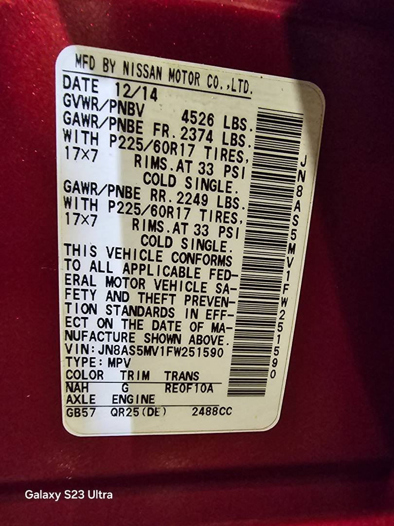 NISSAN ROGUE 2015 - Marhaba Auction Used Cars - Image 9