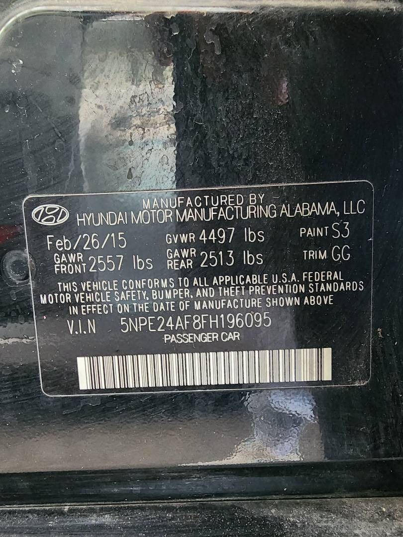 2015 HYUNDAI SONATA — 97577 Miles — Lot 82193493 - Marhaba Auctions Used Cars - Image 4