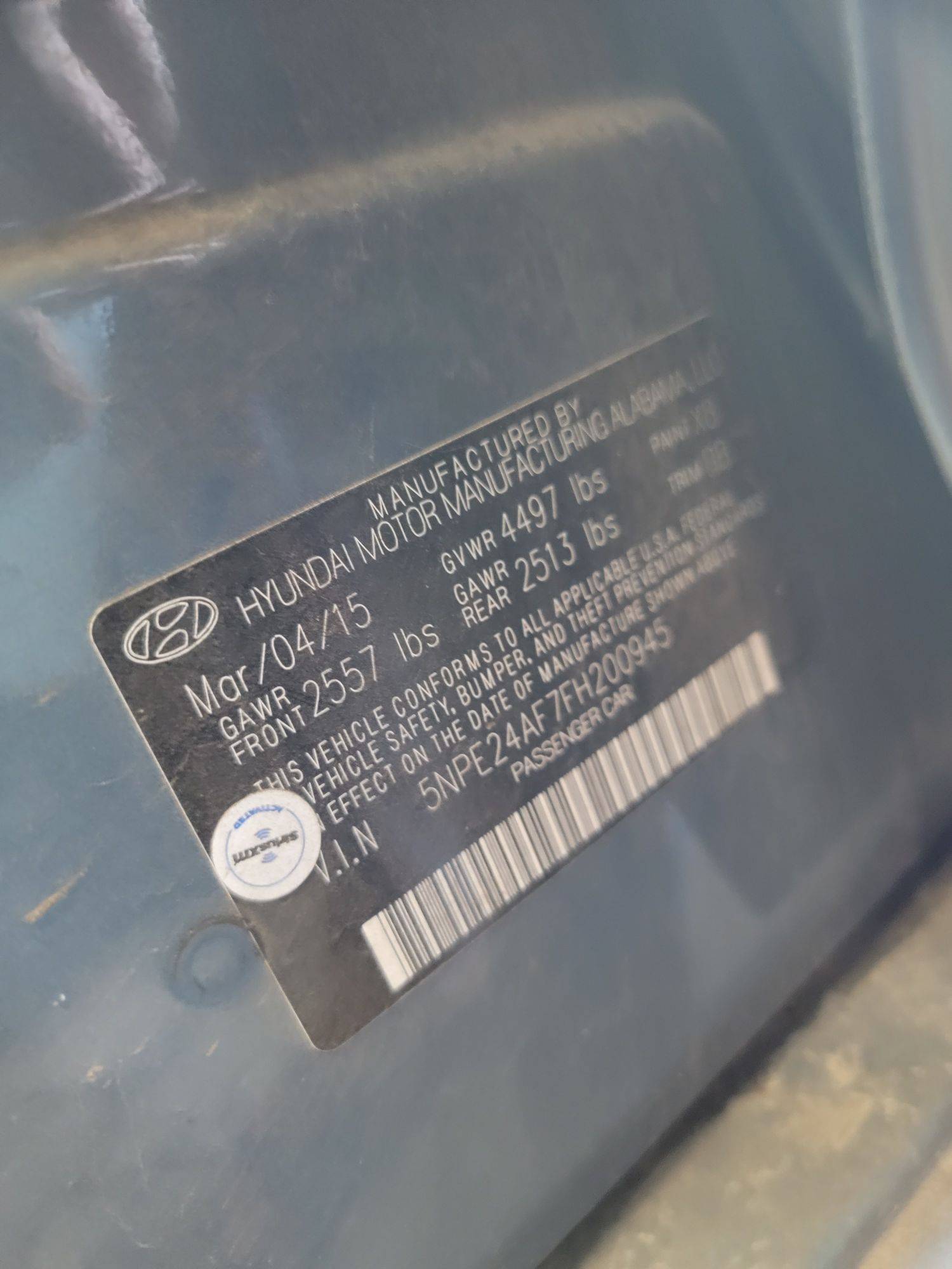 HYUNDAI SONATA 2015 - Marhaba Auction Used Cars - Image 9