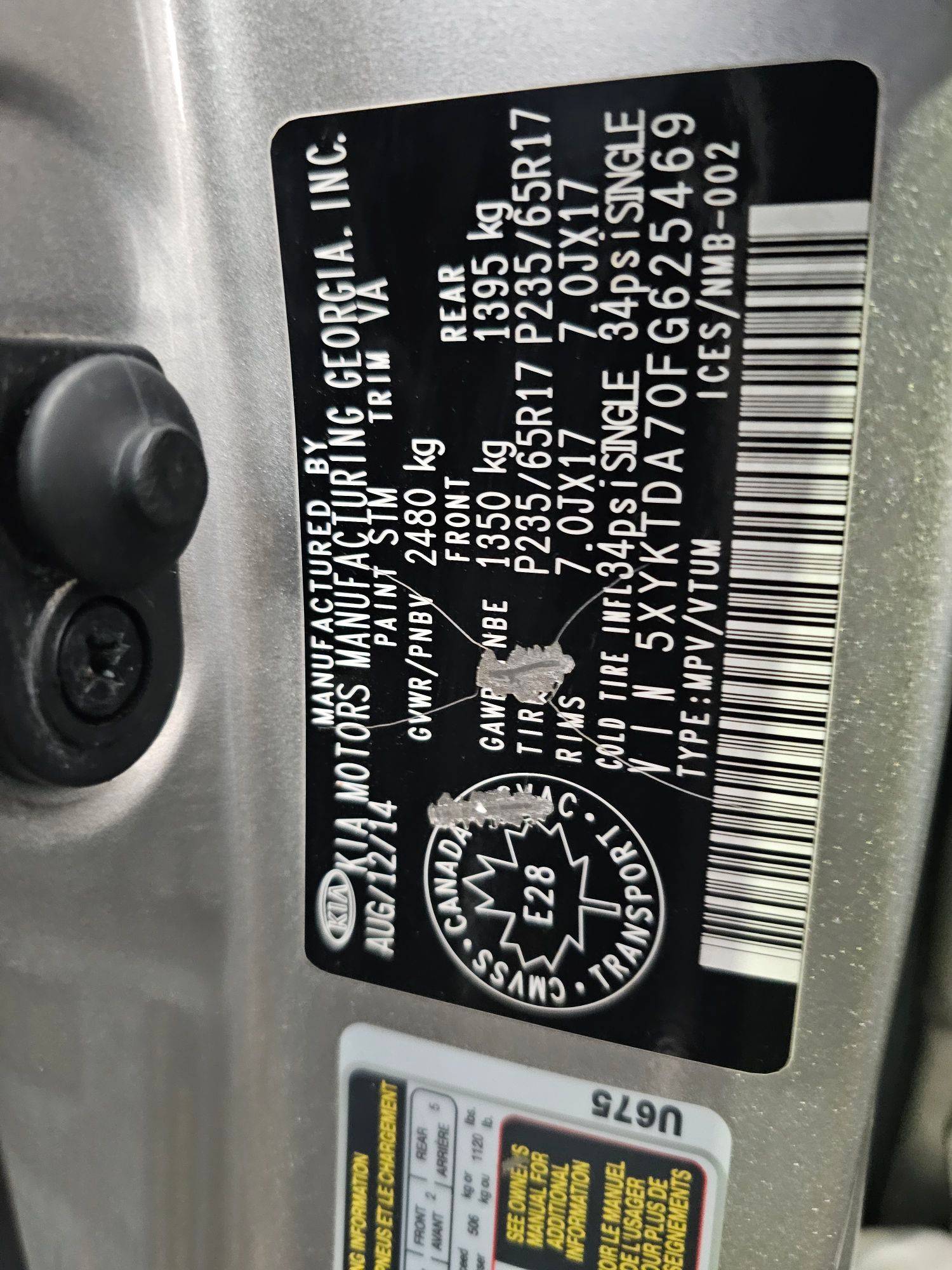 KIA SORENTO 2015 - Marhaba Auction Used Cars - Image 10