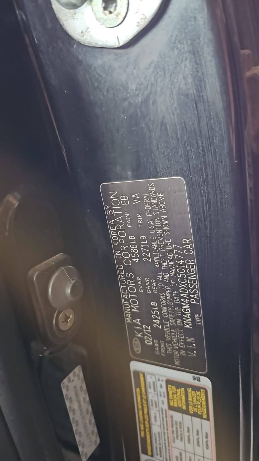 KIA OPTIMA 2012 - Marhaba Auction Used Cars - Image 9