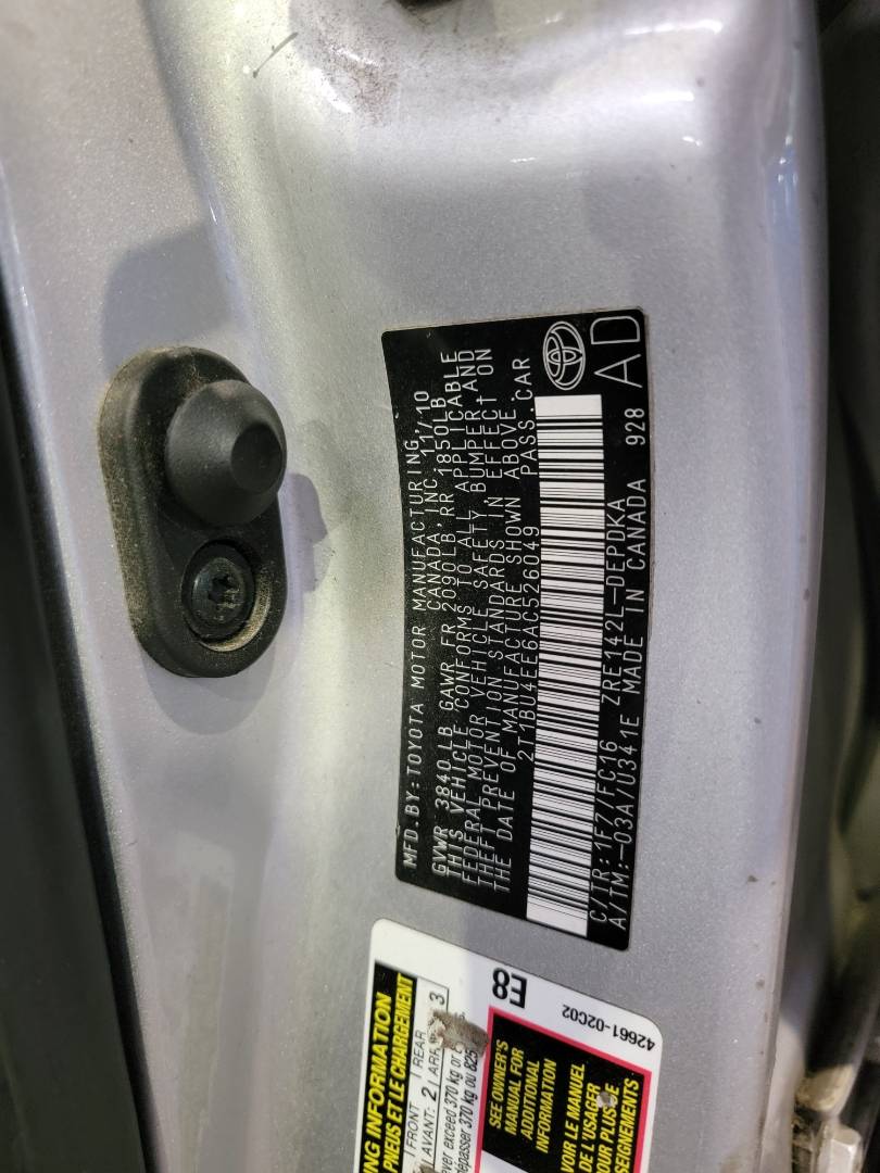 2010 TOYOTA COROLLA — 150796 Miles — Lot 78252073 - Marhaba Auctions Used Cars - Image 7