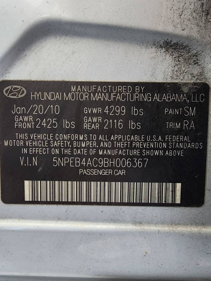 2011 HYUNDAI SONATA — 157106 Miles — Lot 71007953 - Marhaba Auctions Used Cars - Image 8