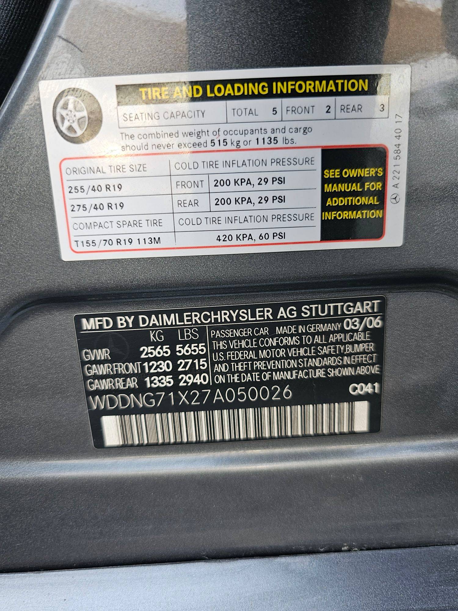 2007 MERCEDES BENZ S 550 — 233793 KM — Lot A050026 — Souq - Marhaba Auctions Used Cars - Image 10