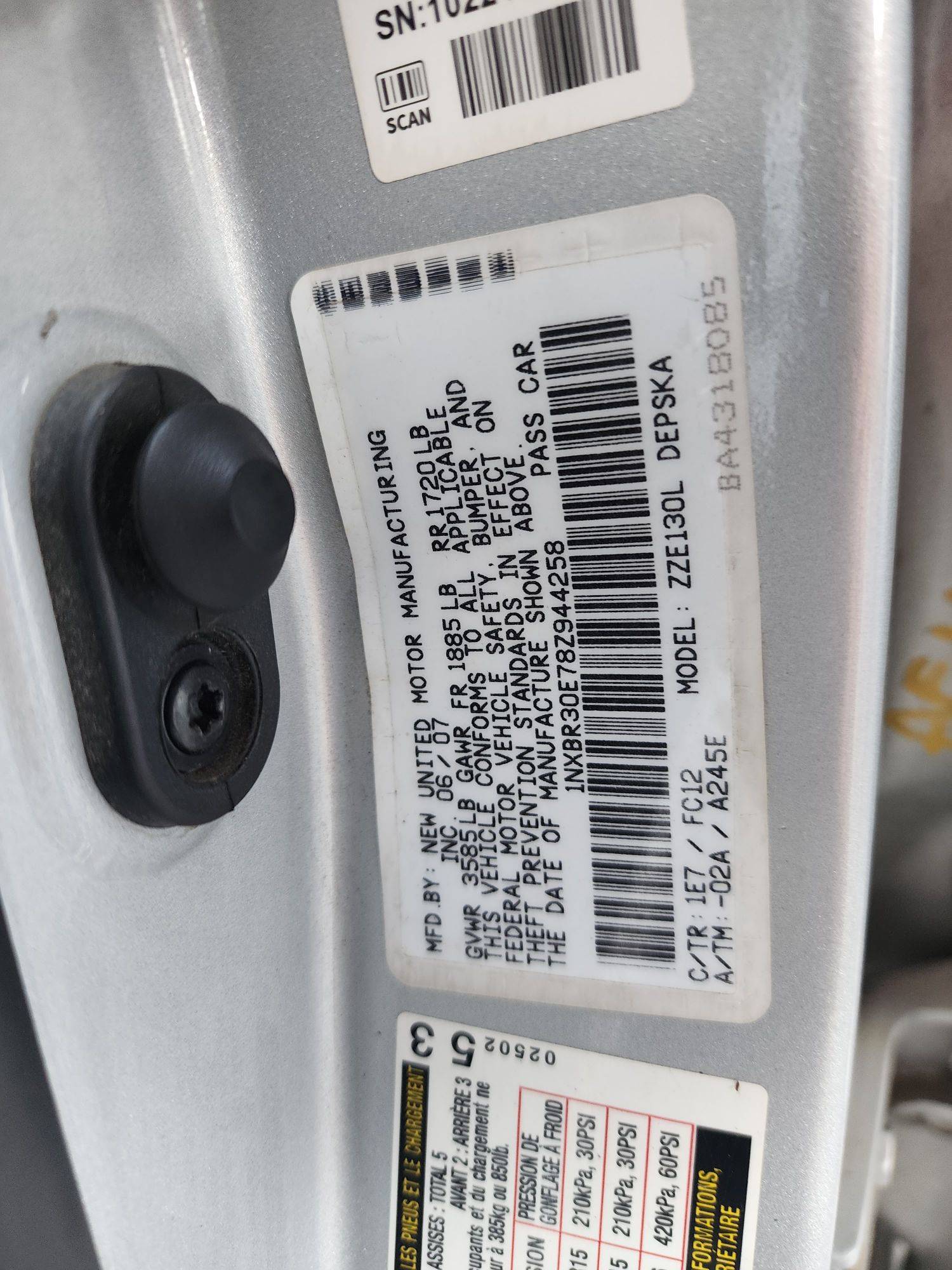 2008 TOYOTA COROLLA — 202287 Miles — Lot 39523068 — Souq - Marhaba Auctions Used Cars - Image 9