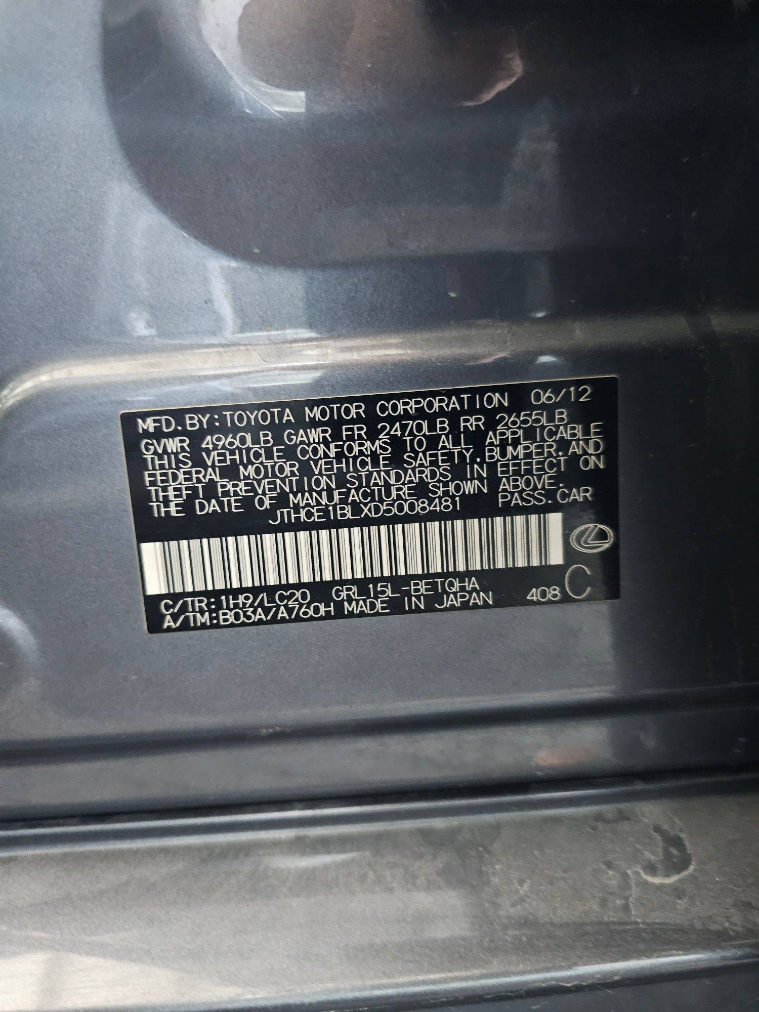 LEXUS GS 350 2013 - Marhaba Auction Used Cars - Image 10