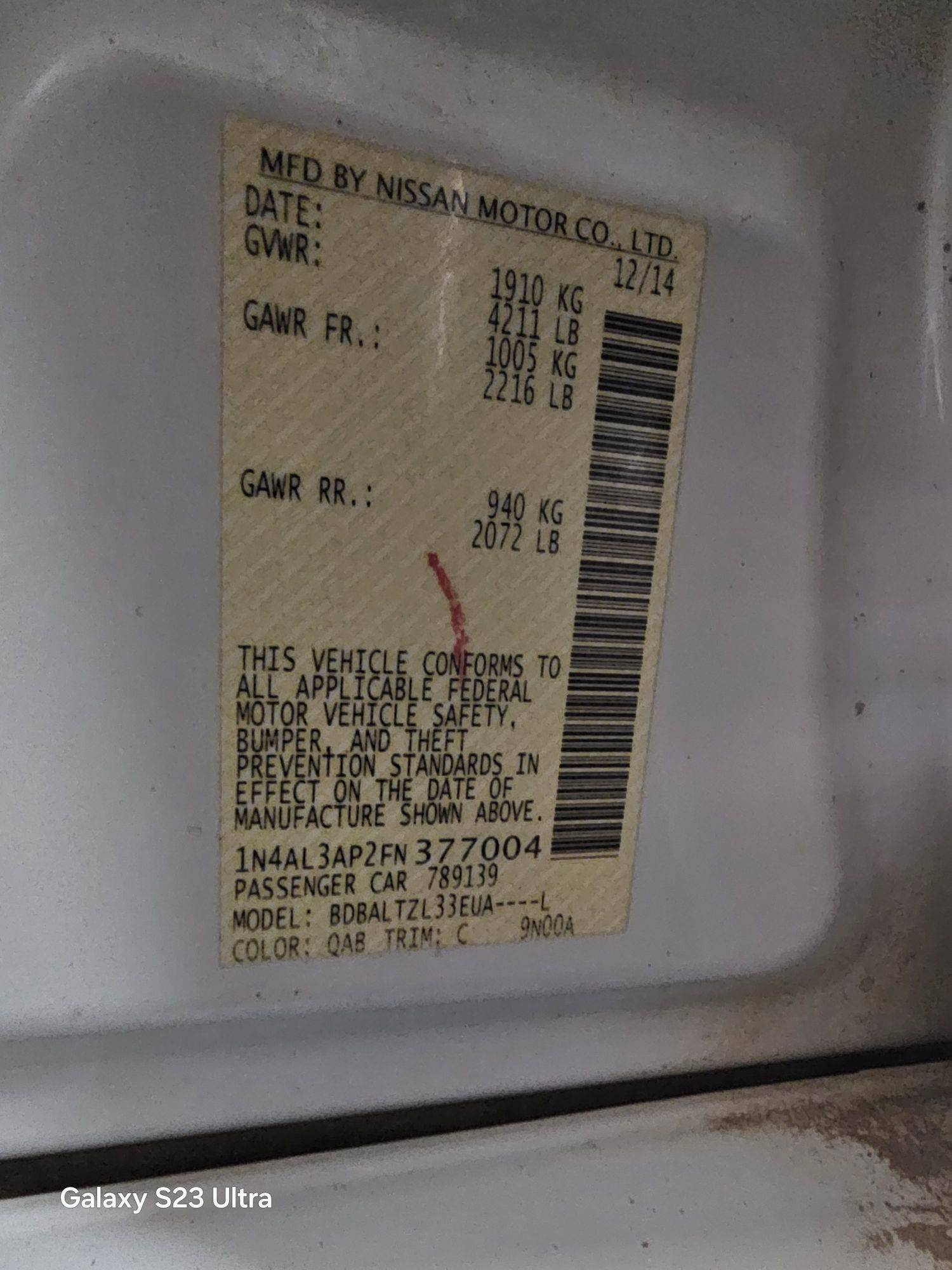 NISSAN ALTIMA 2015 - Marhaba Auction Used Cars - Image 9