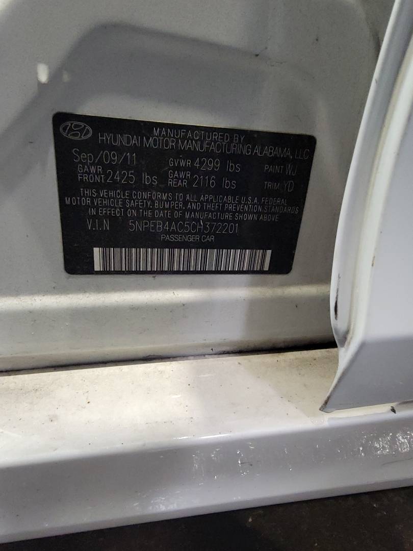 2012 HYUNDAI SONATA — 137025 Miles — Lot 67083563 - Marhaba Auctions Used Cars - Image 9
