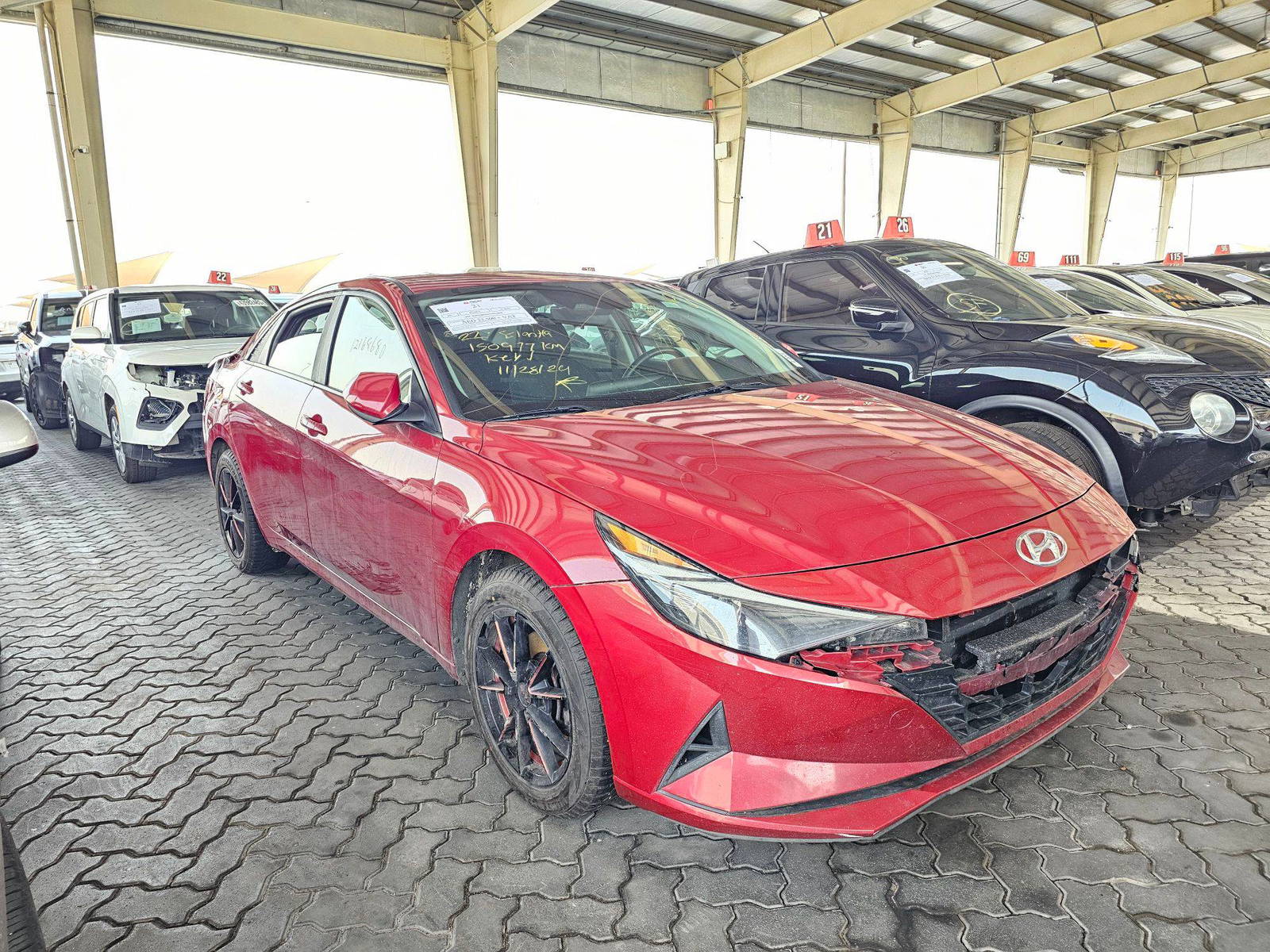 2022 HYUNDAI ELANTRA — 150977 KM — Lot 12168680 — Souq - Marhaba Auctions Used Cars - Image 3