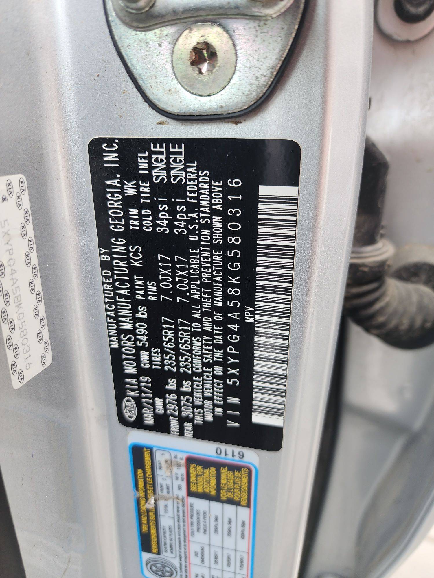 KIA SORENTO 2019 - Marhaba Auction Used Cars - Image 10