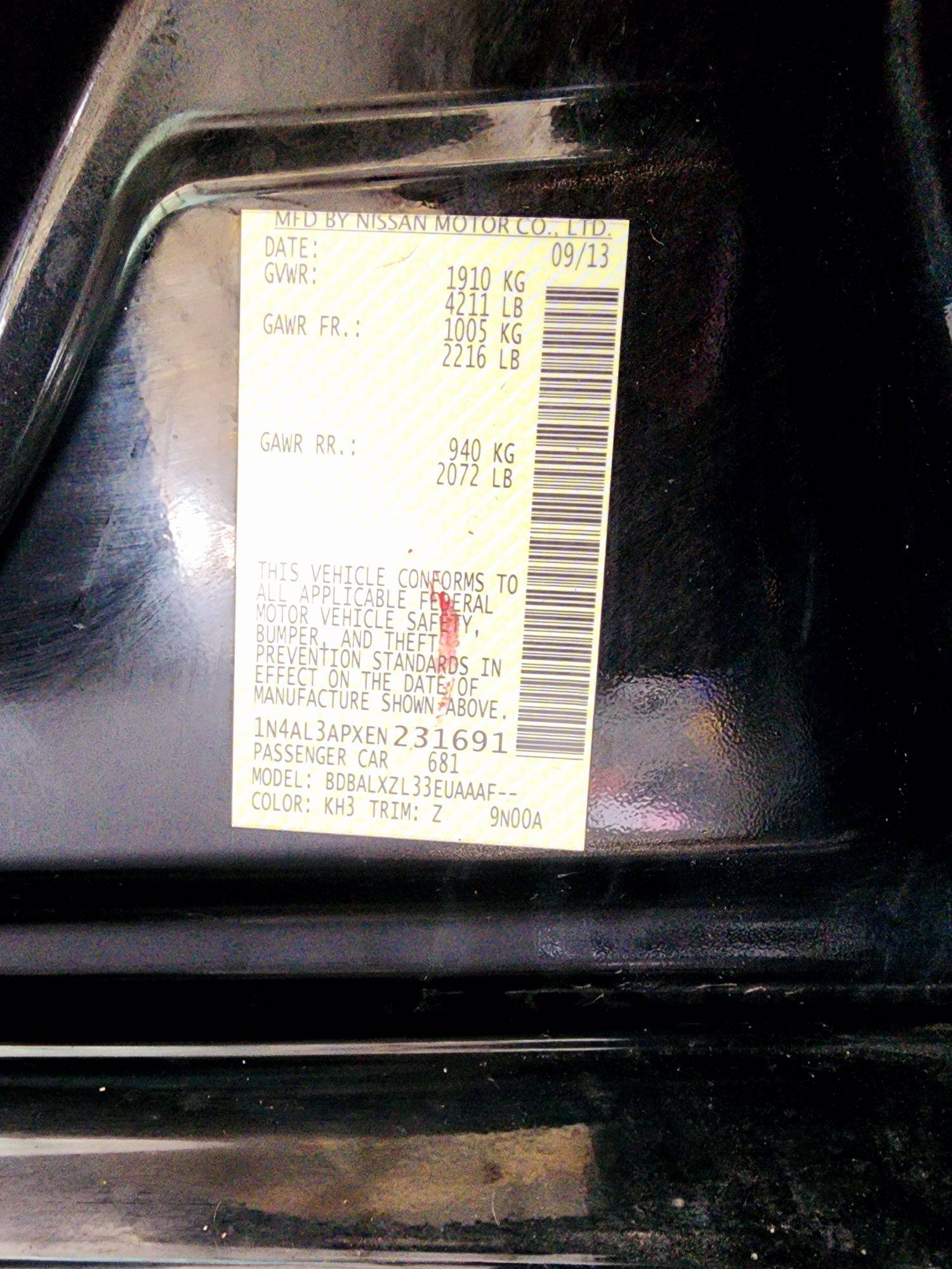 2014 NISSAN ALTIMA — 155505 Miles — Lot 39969616 — Souq - Marhaba Auctions Used Cars - Image 10