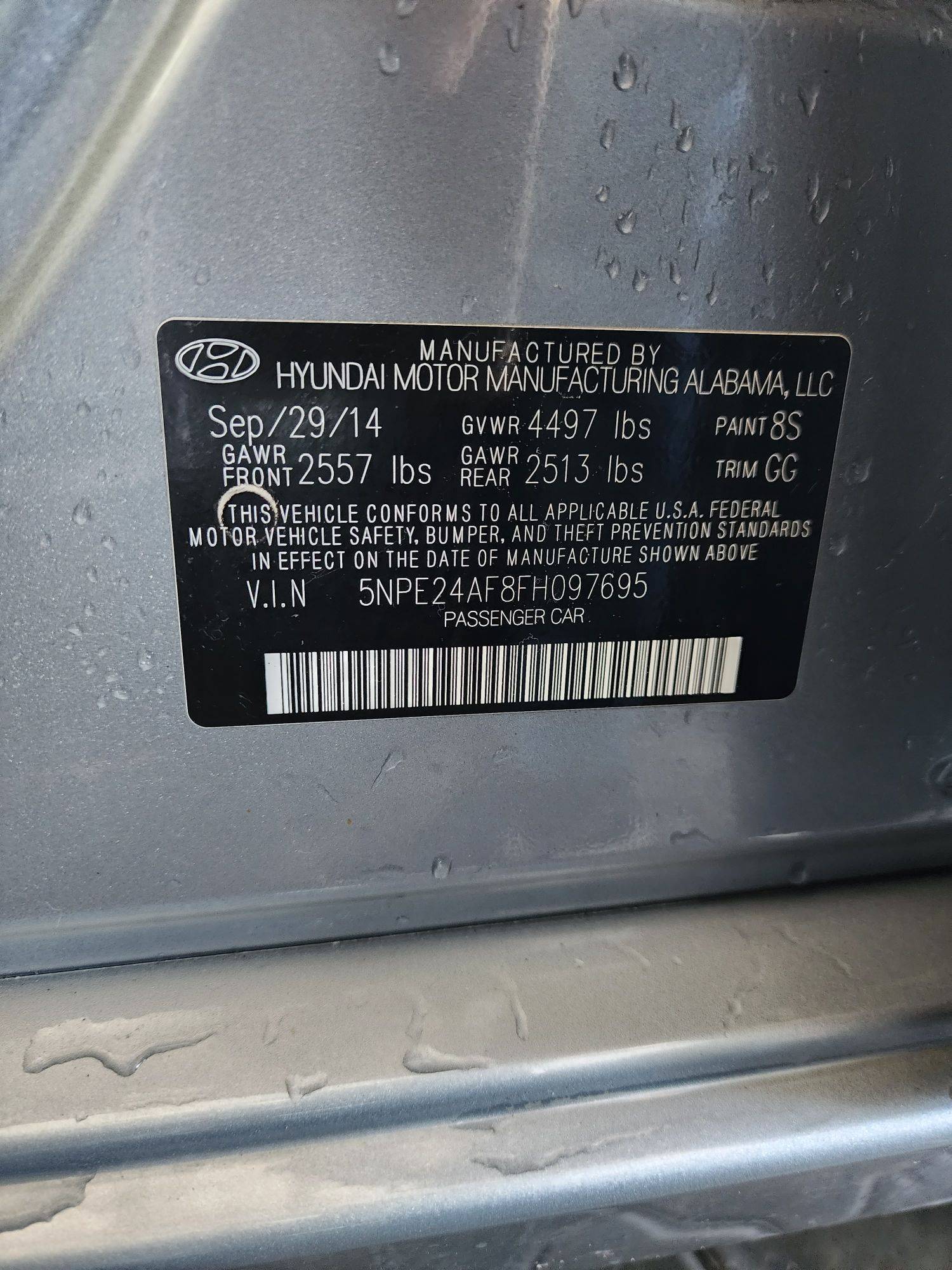 2015 HYUNDAI SONATA — 150925 Miles — Lot 37686836 - Marhaba Auctions Used Cars - Image 10